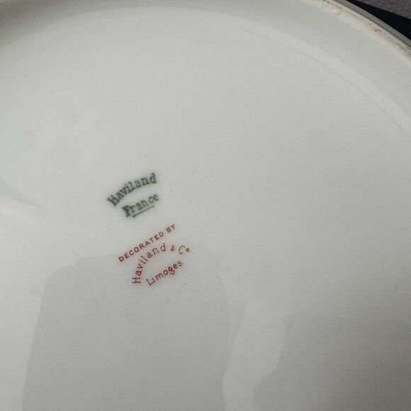 Haviland France ROSARIO Vintage Vegetable Serving Dish Gold Trim Floral China - Picture 5 of 12